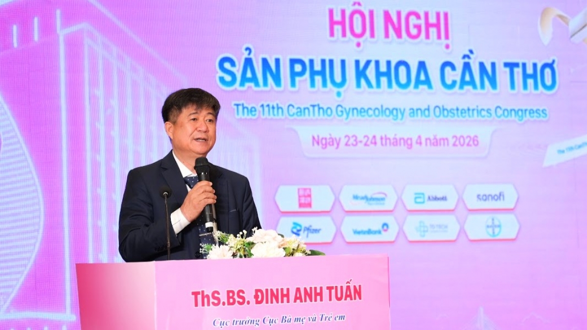 ThS.BS Đinh Anh Tuấn, Cục trưởng Cục Bà mẹ và trẻ em (Bộ Y tế) nhấn mạnh Hội nghị khoa học này đã vượt ra ngoài khu vực ĐBSCL, trở thành hội nghị cấp toàn quốc