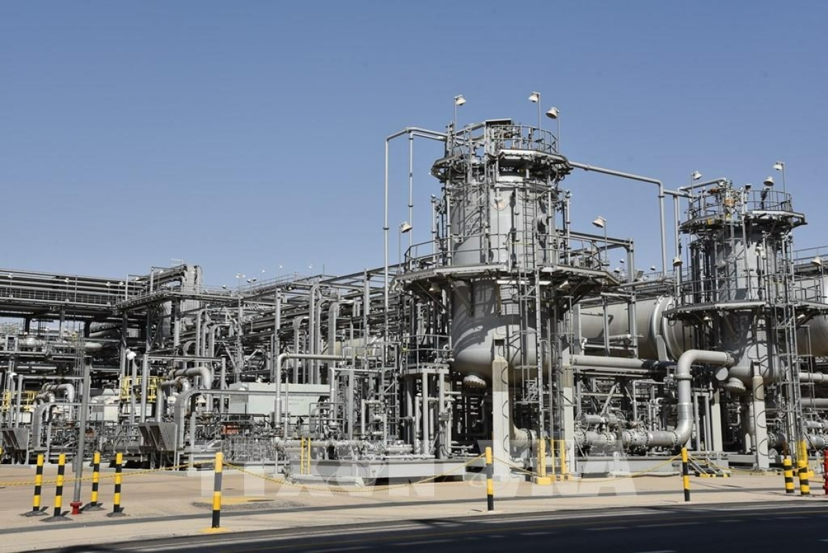Nhà máy lọc dầu của Tập đoàn dầu khí Saudi Aramco ở Dammam, Saudi Arabia. Ảnh: THX/TTXVN