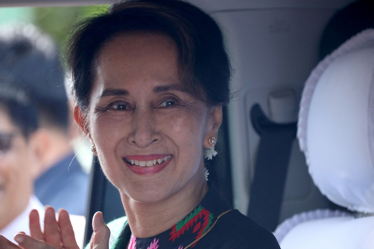 Cựu Cố vấn Nhà nước Myanmar Aung San Suu Kyi. Ảnh: Reuters
