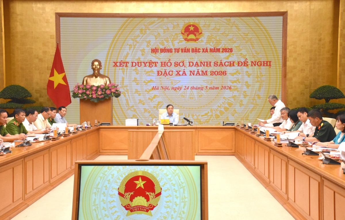 Toàn cảnh phiên họp Hội đồng tư vấn đặc xá năm 2026