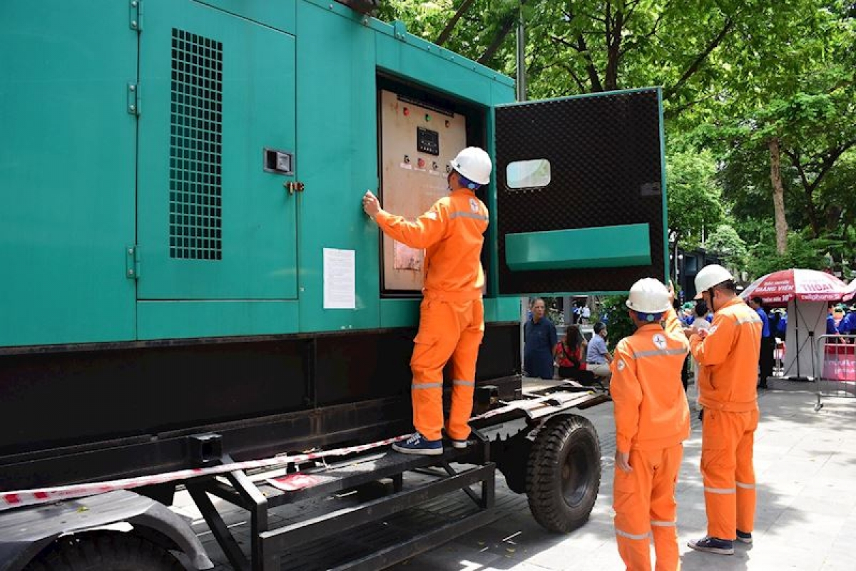 Kiểm tra trạng thái máy phát dự phòng tại điểm trường Trần Phú