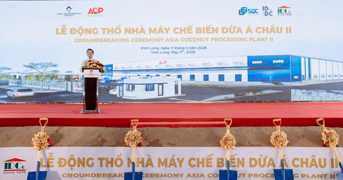 Ông Nguyễn Trúc Sơn – Phó Chủ tịch UBND tỉnh Vĩnh Long đánh giá cao ý nghĩa của Nhà máy chế biến dừa Á Châu II đối với định hướng phát triển kinh tế - xã hội tỉnh Vĩnh Long.