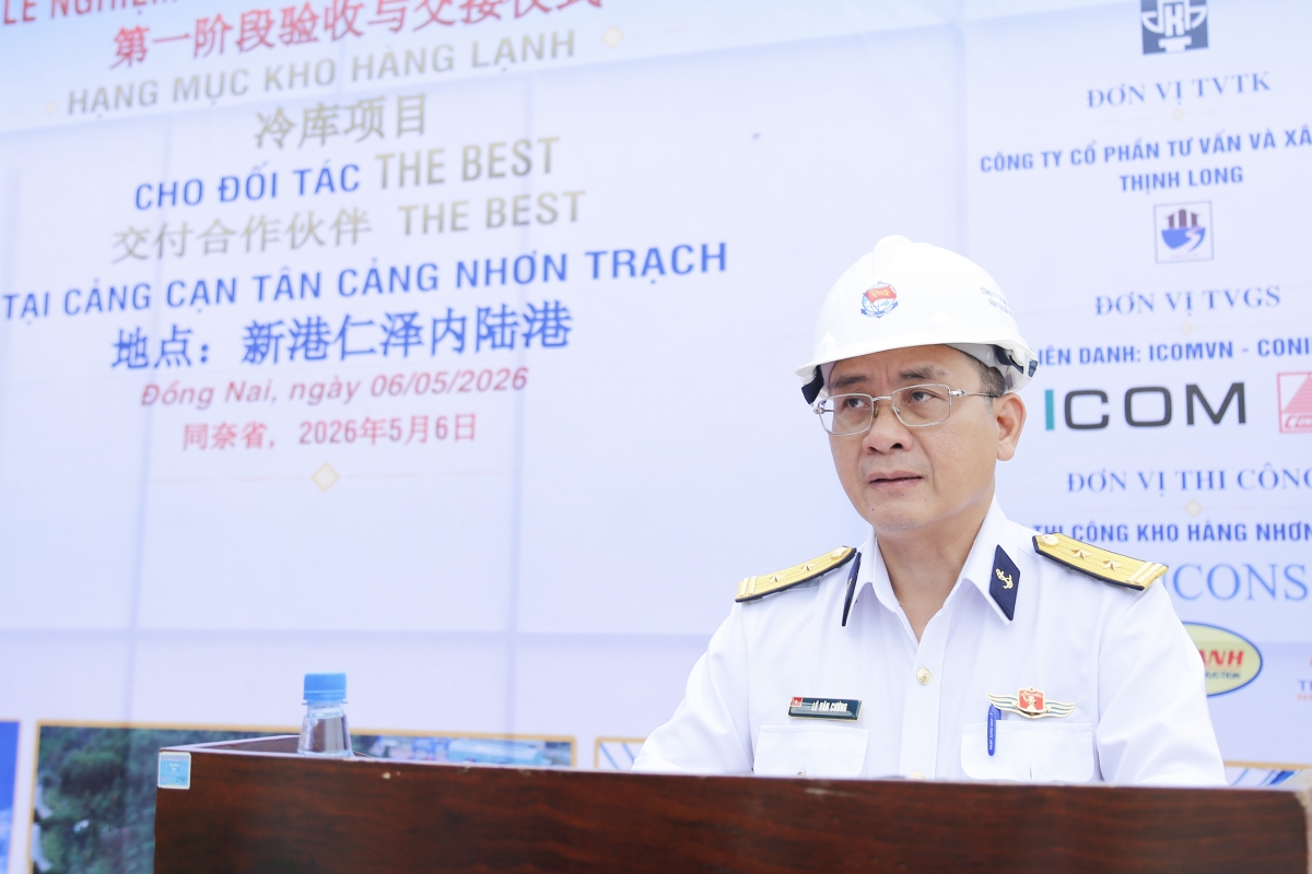 Trung tá Lê Văn Cường, Giám đốc Công ty TCL phát biểu