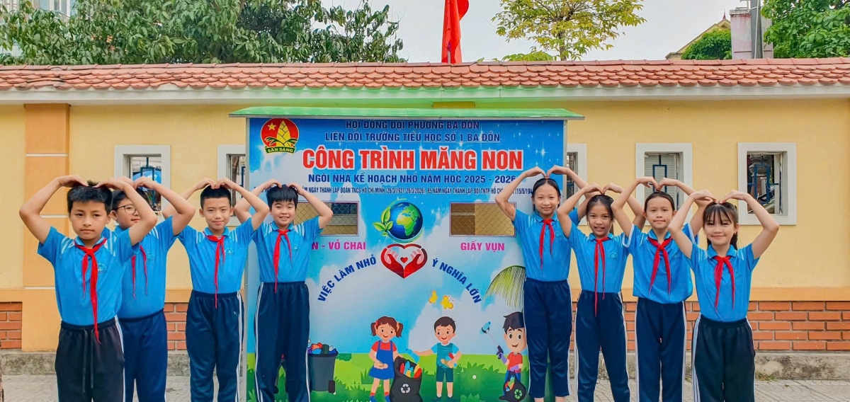 Các hoạt động Đội của học sinh Trường Tiểu học số 1 Ba Đồn, tỉnh Quảng Trị
