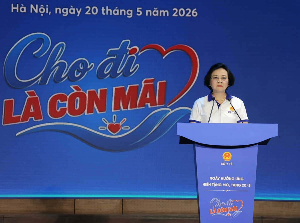 Bí thư Trung ương Đảng, Phó Thủ tướng Chính phủ Phạm Thị Thanh Trà nhấn mạnh:
"Mỗi lá đơn đăng ký hiến mô, tạng hôm nay có thể trở thành hy vọng sống cho rất nhiều người ngày mai"