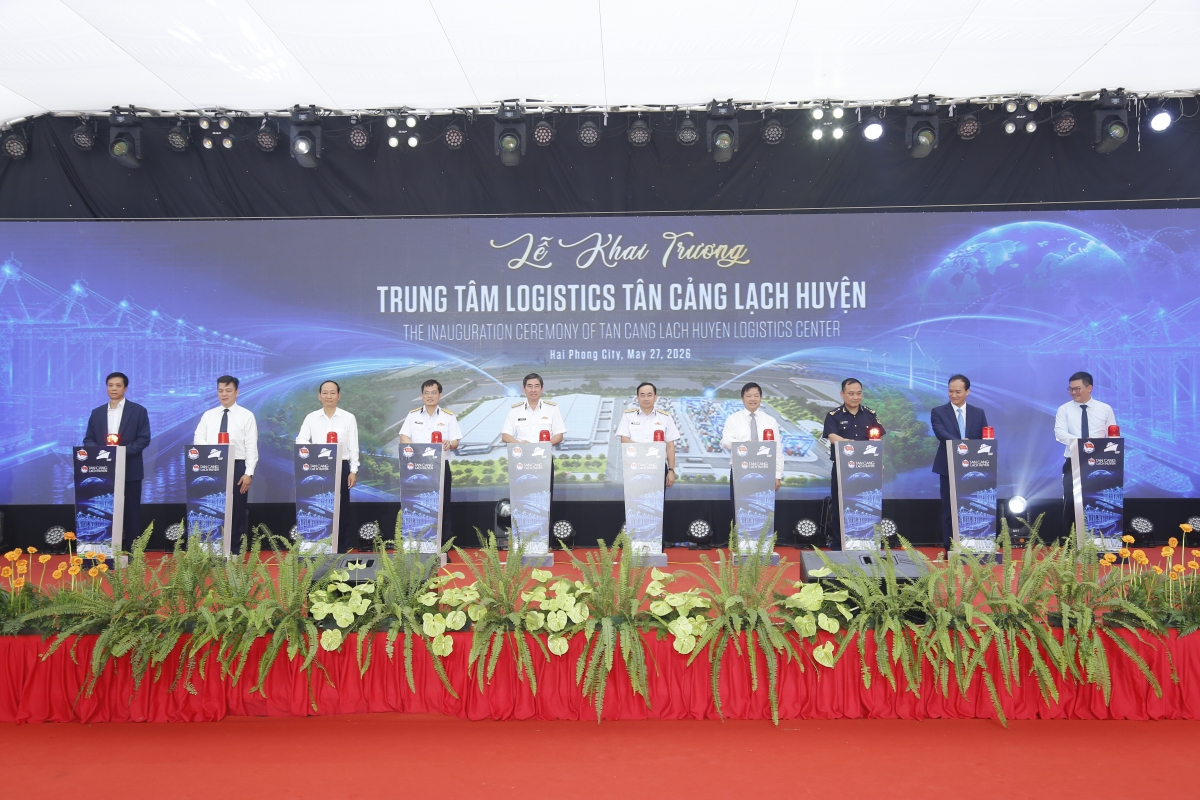 Nghi thức khai trương Trung tâm logistics Tân Cảng Lạch Huyện