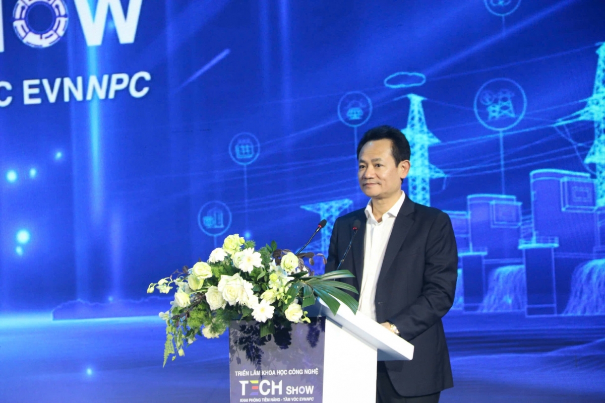 Tổng giám đốc EVNNPC Nguyễn Đức Thiện: “công nghệ chỉ thực sự phát huy giá trị khi đi cùng sự thay đổi trong tư duy quản trị, phương thức làm việc và văn hóa doanh nghiệp”.