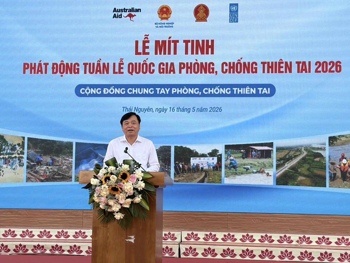 Thứ trưởng Bộ NN&amp;MT Nguyễn Hoàng Hiệp phát biểu