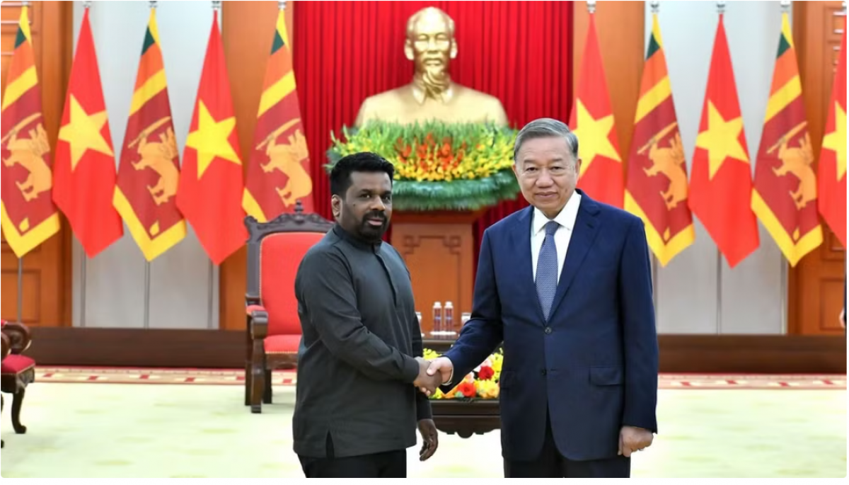 Tổng Bí thư Tô Lâm tiếp Tổng thống Sri Lanka Anura Kumara Dissanayake, tại Trụ sở Trung ương Đảng, ngày 4/5/2025.