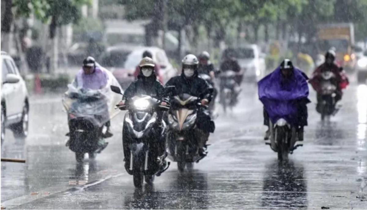 Không khí lạnh được dự báo gây mưa diện rộng tại miền Bắc trong ngày và đêm 3/5