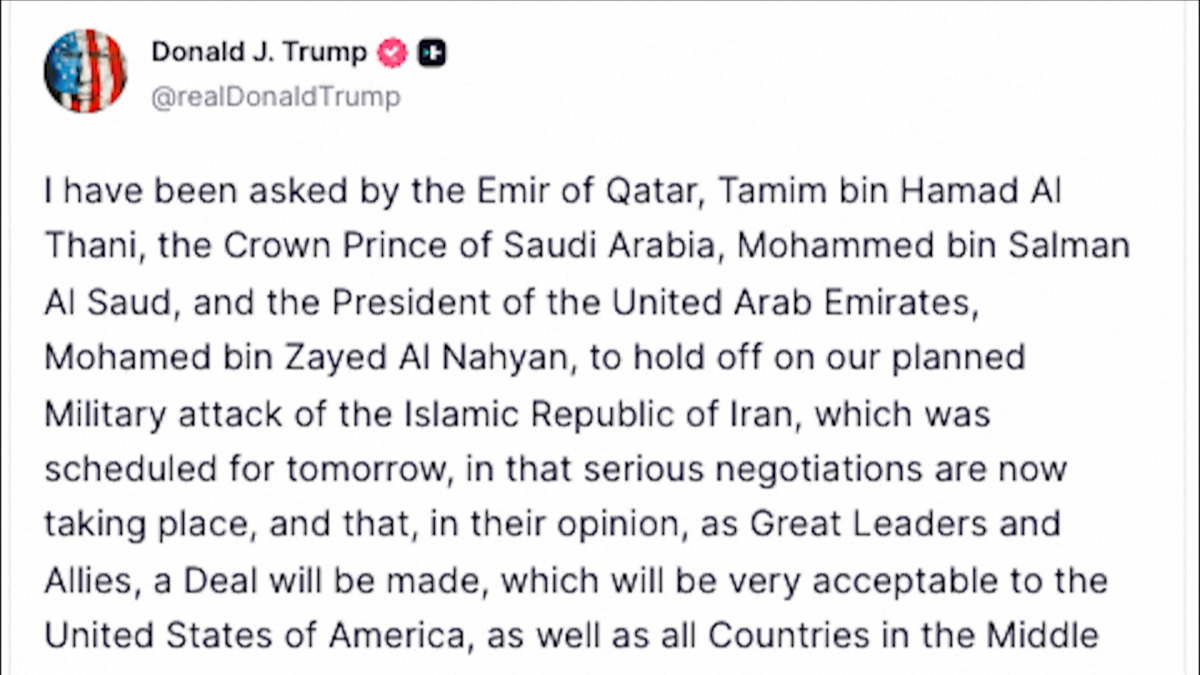 Bài đăng  của Tổng thống Mỹ Donald Trump trên mạng xã hội Truth Social: (Ảnh Reuters)
