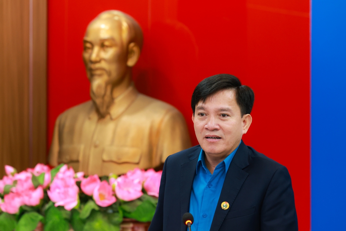 Phó chủ tịch Tổng Liên đoàn lao động Việt Nam Nguyễn Xuân Hùng (Ảnh: Hải Nguyễn)