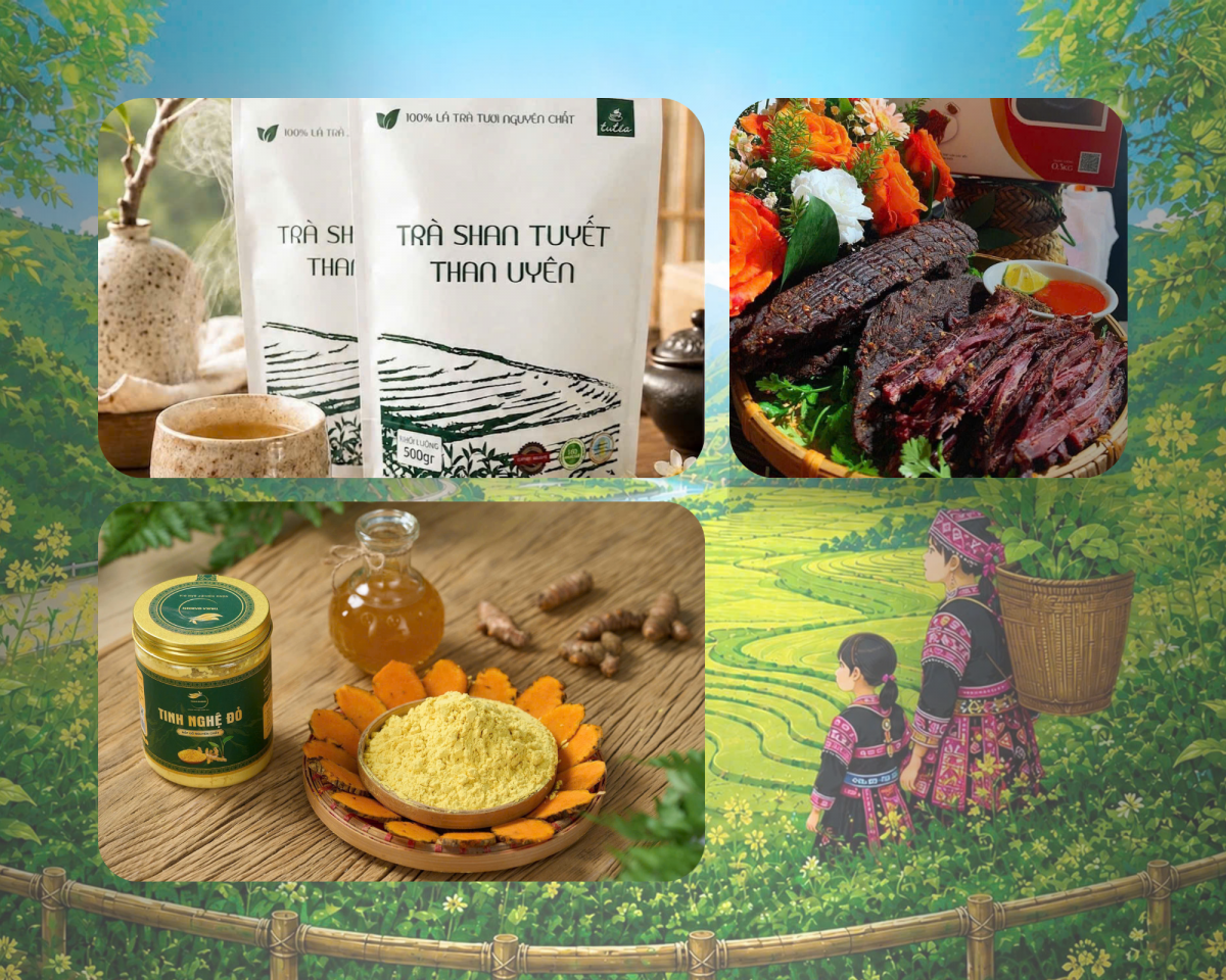 Chương trình mang tới nhiều đặc sản tiêu biểu gắn với điều kiện tự nhiên, văn hóa bản địa của tỉnh Lai Châu