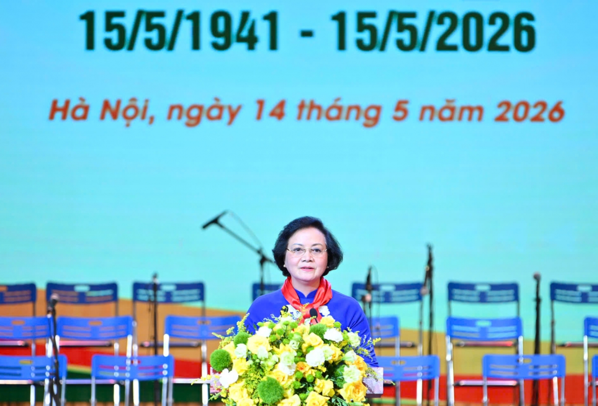 Phó thủ tướng Chính phủ Phạm Thị Thanh Trà phát biểu tại lễ kỷ niệm - Ảnh: PHAN LINH