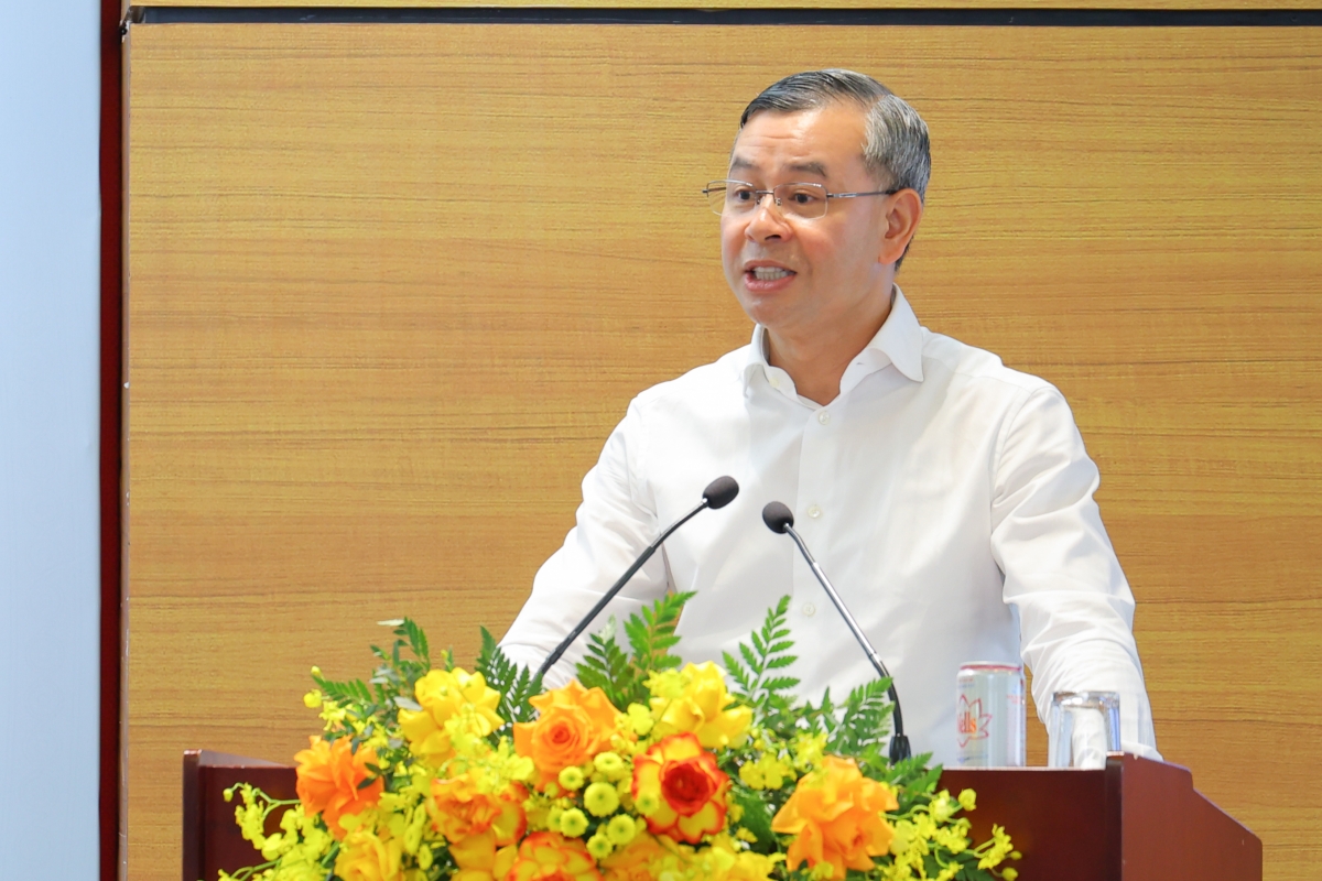 Bộ trưởng Bộ Tài chính Ngô Văn Tuấn phát biểu chỉ đạo tại sự kiện