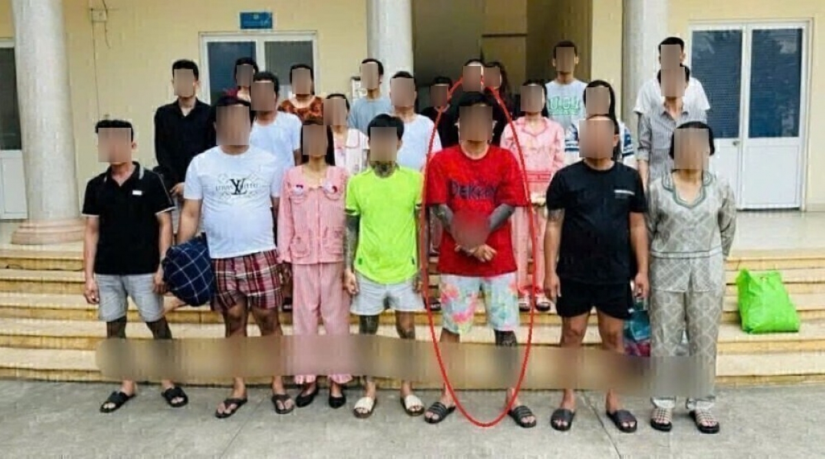 Các đối tượng bị bắt giữ.