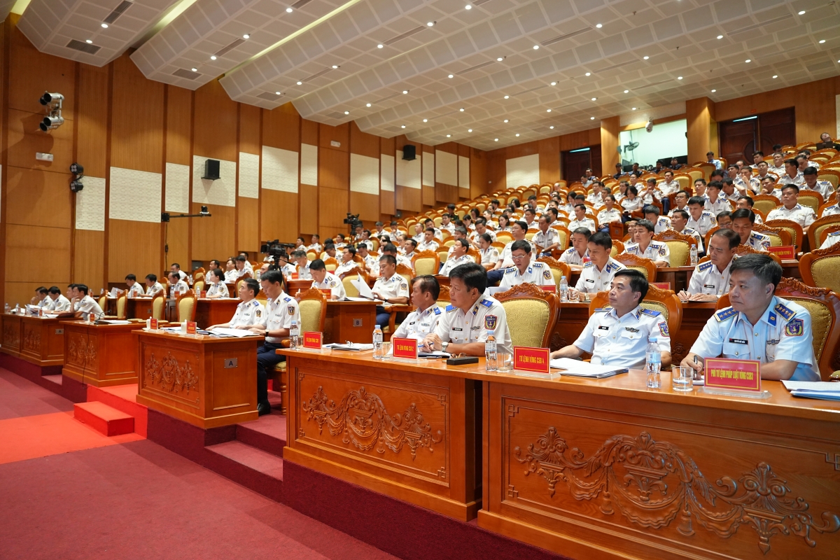 Hội nghị với sự tham dự của lãnh đạo các cơ quan, đơn vị trong toàn lực lượng.