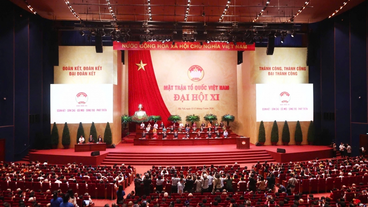 Đại hội đại biểu MTTQ Việt Nam lần thứ XI, nhiệm kỳ 2026-2031. Ảnh: Quang Vinh
