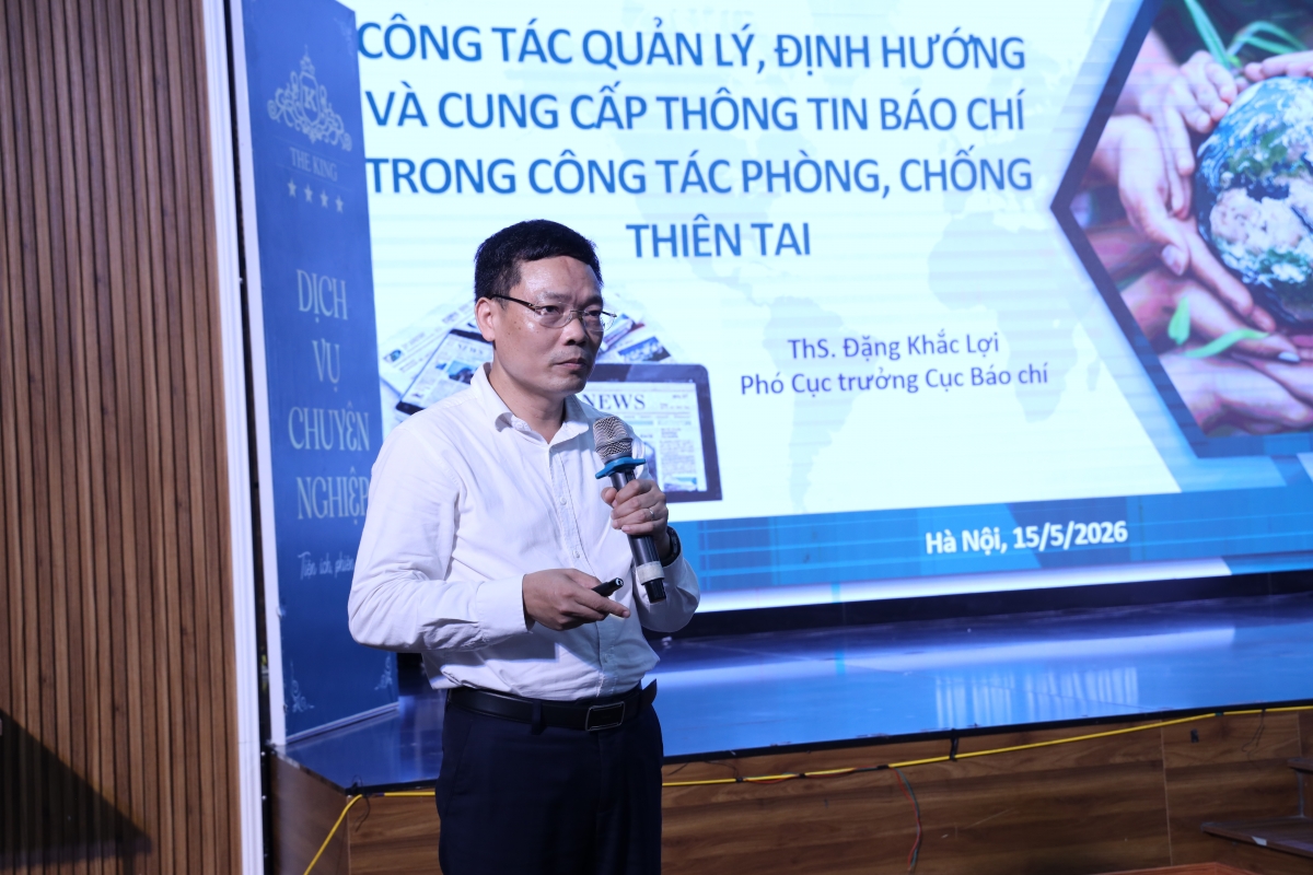 Ông Đặng Khắc Lợi, Phó Cục trưởng Cục Báo chí