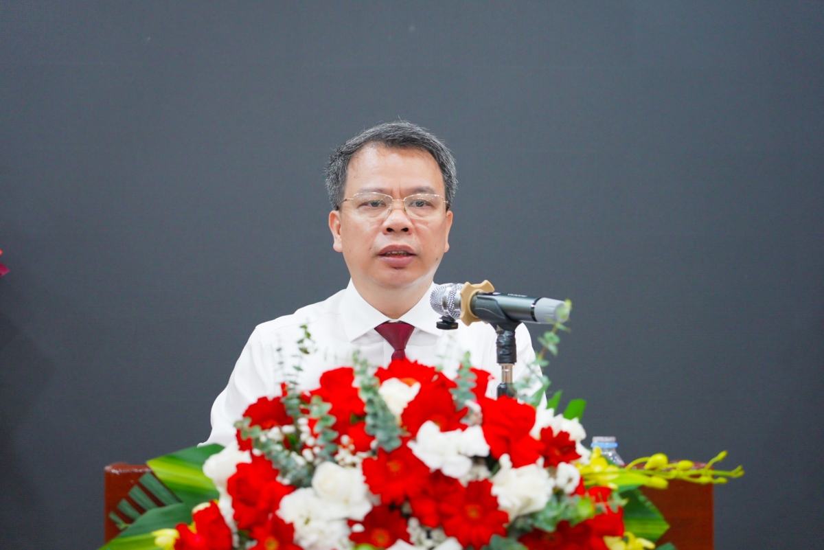PGS.TS Nguyễn Quốc Huy - Giám đốc Học viện Y - Dược học cổ truyền Việt Nam phát biểu