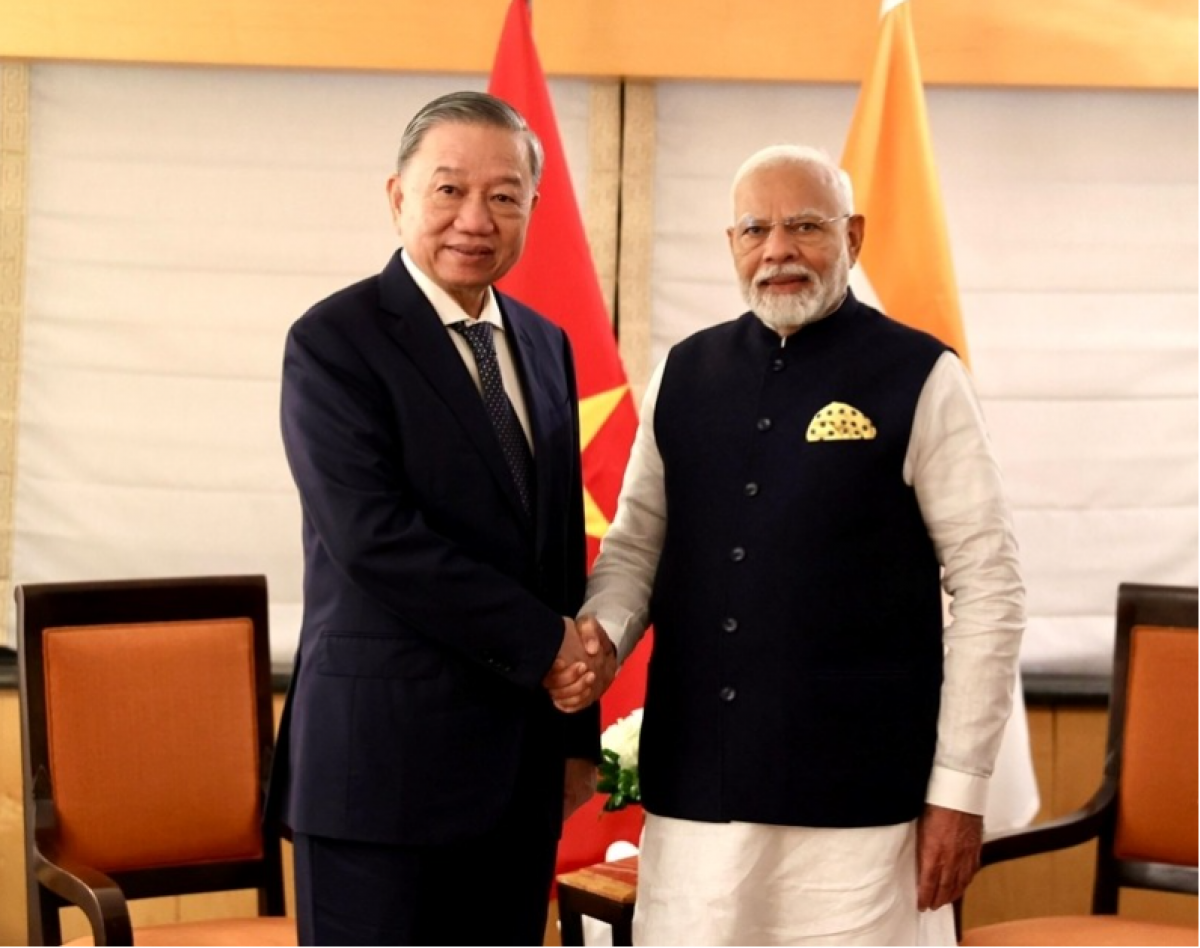 Tổng Bí thư, Chủ tịch nước Tô Lâm và Thủ tướng Ấn Độ Narendra Modi