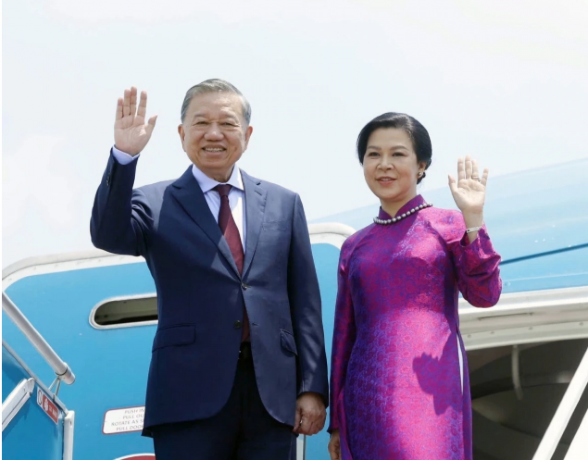 Tổng Bí thư, Chủ tịch nước Tô Lâm và phu nhân.