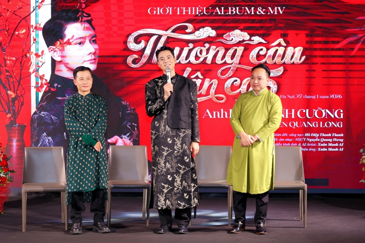 Nhạc sĩ Nguyễn Quang Long, ca sĩ AnhHi Thanh Cường và đạo diễn Xuân Mạnh