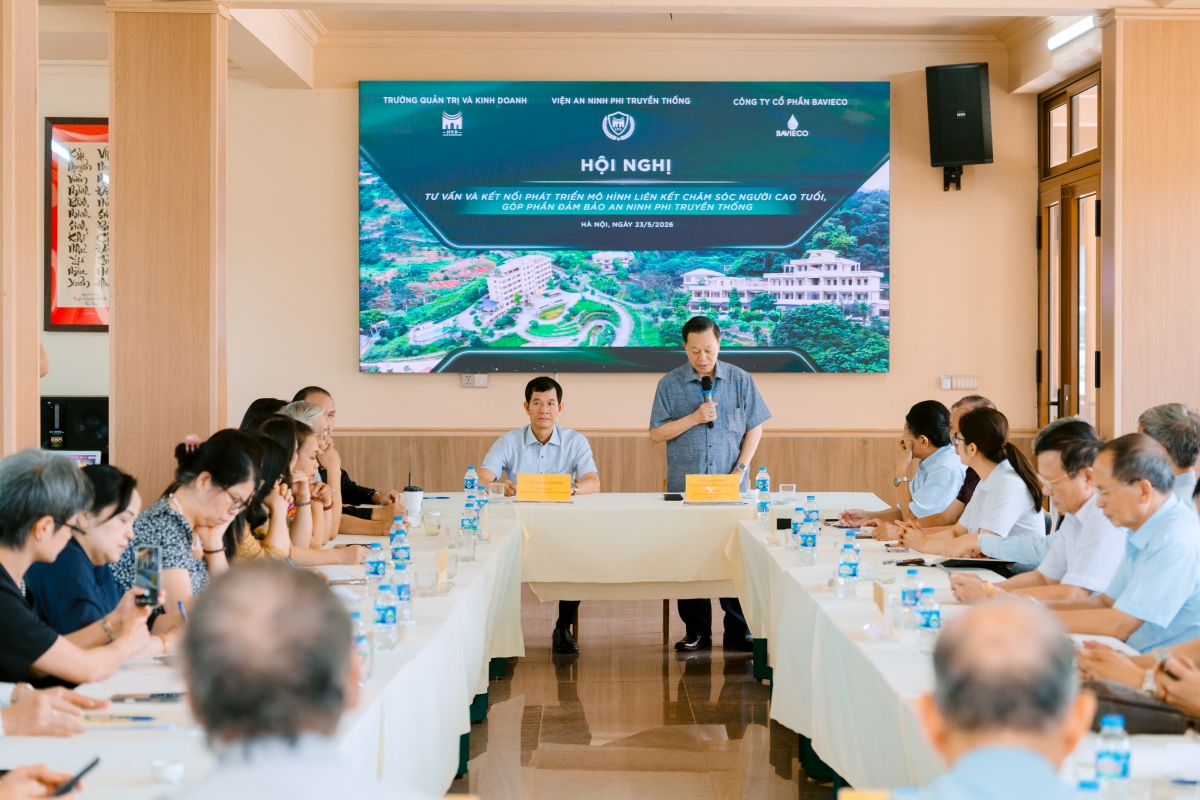 Toàn cảnh Hội nghị “Tư vấn và kết nối phát triển mô hình liên kết chăm sóc người cao tuổi, góp phần đảm bảo an ninh phi truyền thống”