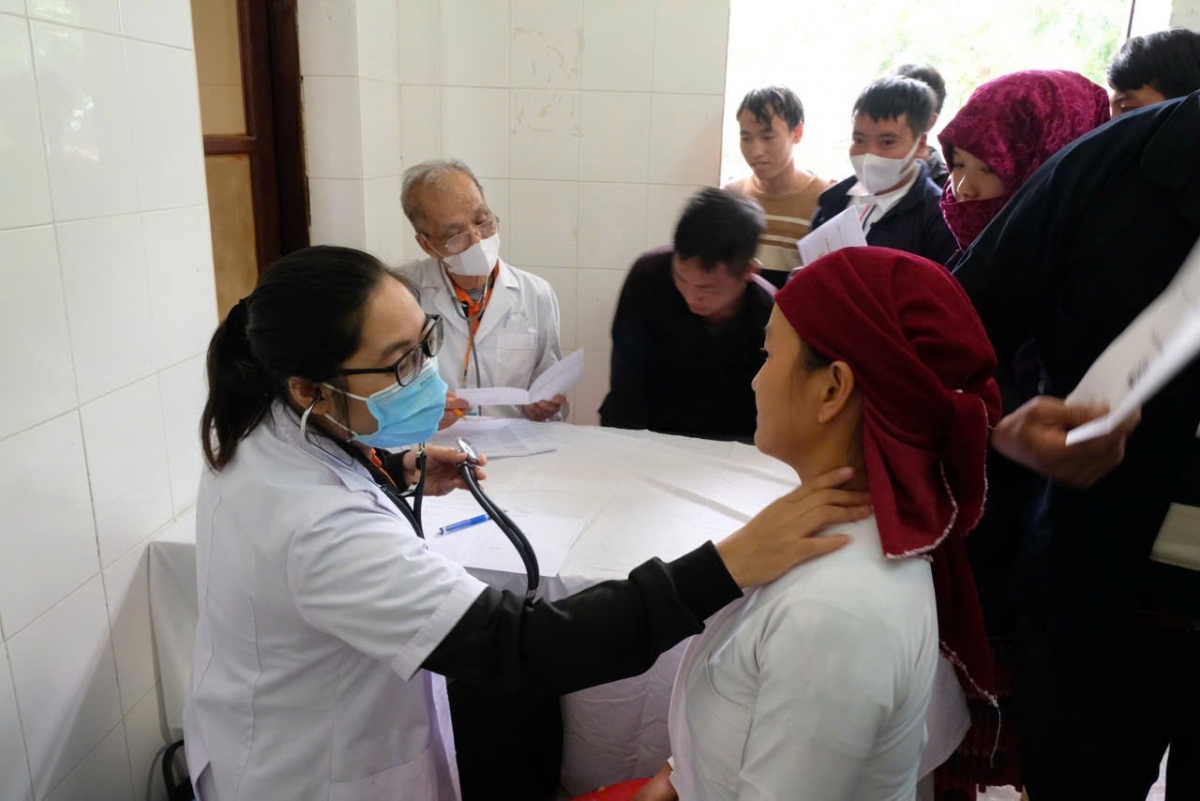 Thạc sỹ Bác sỹ Đỗ Hoa Quỳnh, Khoa Bệnh lý tuyến giáp, Bệnh viện Nội tiết Trung ương khám, kiểm tra các bệnh lý tuyến giáp cho người dân