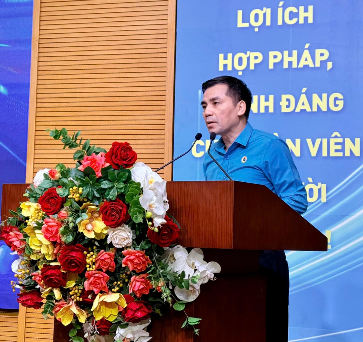 Phó chủ tịch thường trực LĐLĐ Hà Nội Lê Đình Hùng