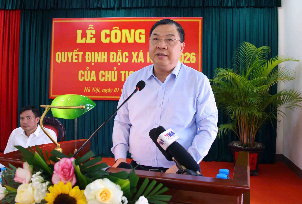 Phó Thủ tướng Thường trực Phạm Gia Túc phát biểu tại Lễ công bố Quyết định của Chủ tịch nước về đặc xá năm 2026