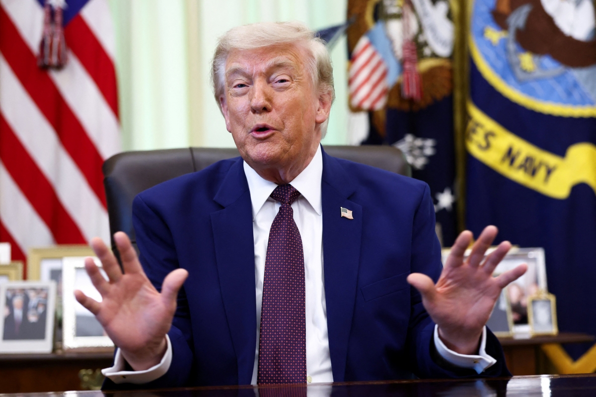 Tổng thống Mỹ Donald Trump phát biểu tại Nhà Trắng ngày 3.6.2026 ẢNH: REUTERS
