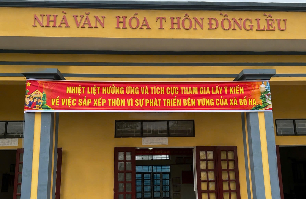 Các chủ trương, sắp xếp thôn được tuyên truyền lấy ý kiến công khai tạo sự thống nhất, rõ ràng