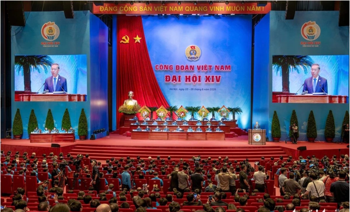 Tổng Bí thư, Chủ tịch nước Tô Lâm có bài phát biểu quan trọng ở Đại hội XIV Công đoàn Việt Nam