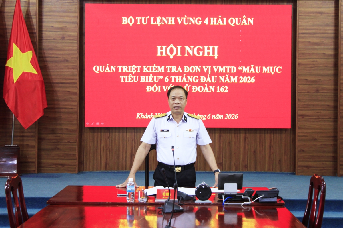 Đại tá Đỗ Minh phát biểu