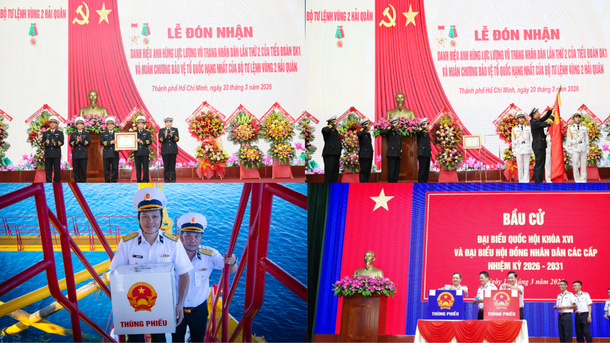 Tổ chức Lễ đón nhận Danh hiệu Anh hùng LLVTND của Tiểu đoàn DK1 lần thứ 2, Huân chương Bảo vệ Tổ quốc hạng Nhất của Vùng và bầu cử Đại biểu Quốc hội, đại biểu Hội đồng Nhân dân các cấp nhiệm kỳ 2026-2031