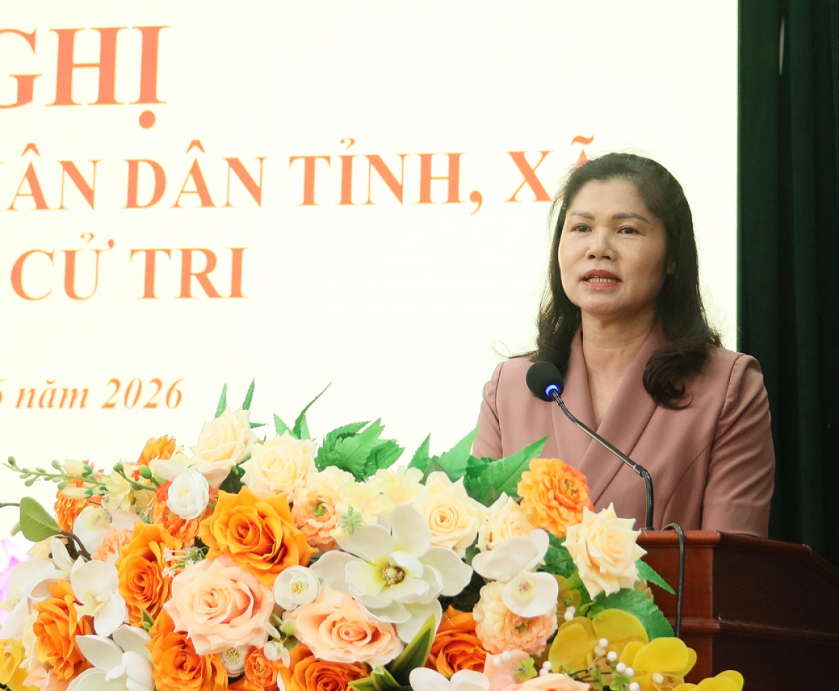 Bà Lâm Thị Hương Thành- Phó Chủ tịch Thường trực HĐND tỉnh Bắc Ninh