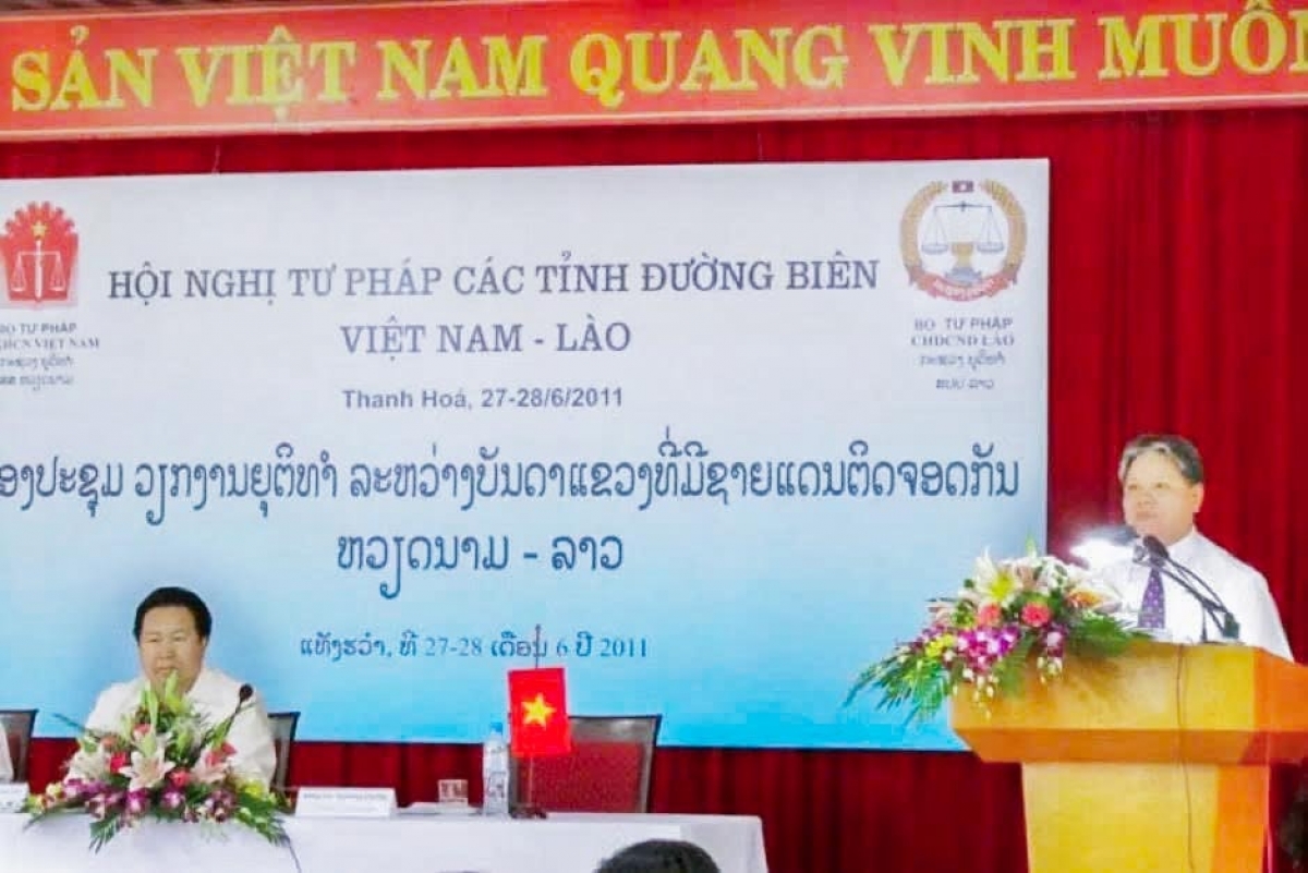 Hội nghị Tư pháp các tỉnh có chung đường biên giới Việt Nam - Lào lần I 