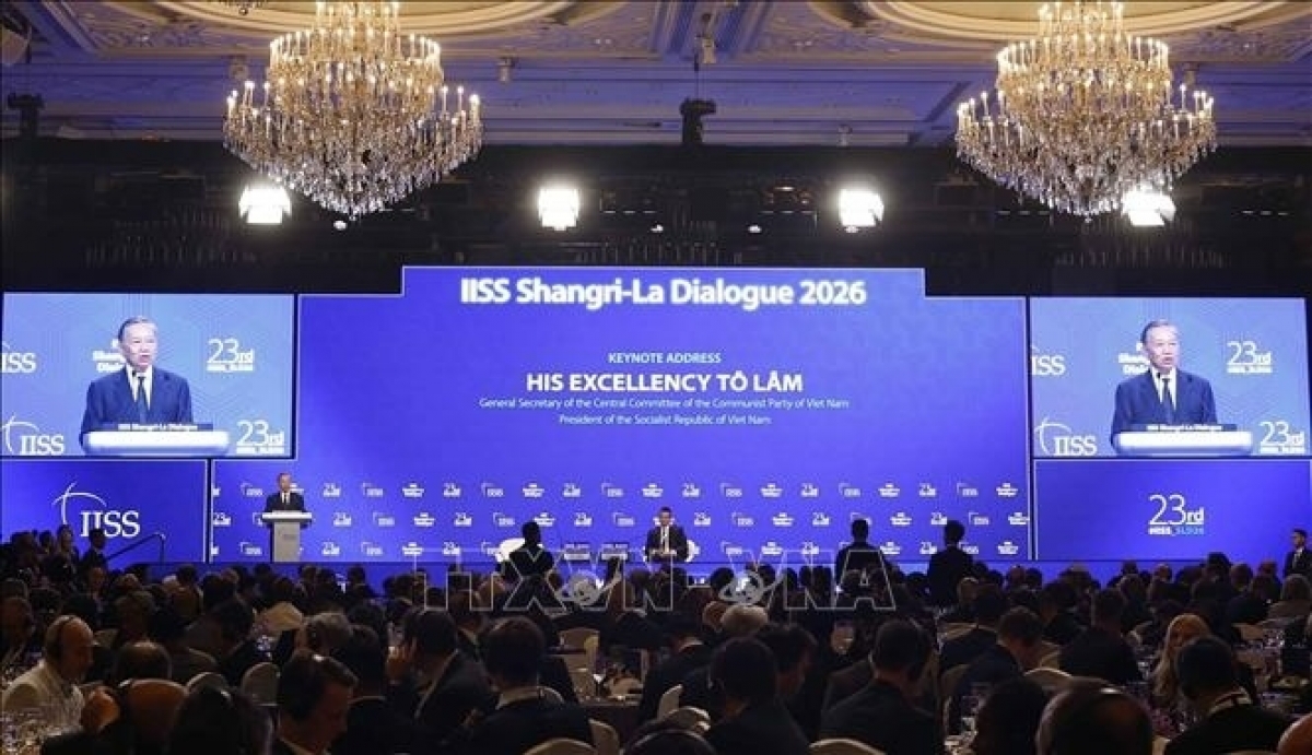 Tổng Bí thư, Chủ tịch nước Tô Lâm phát biểu dẫn đề tại Đối thoại Shangri-La lần thứ 23.