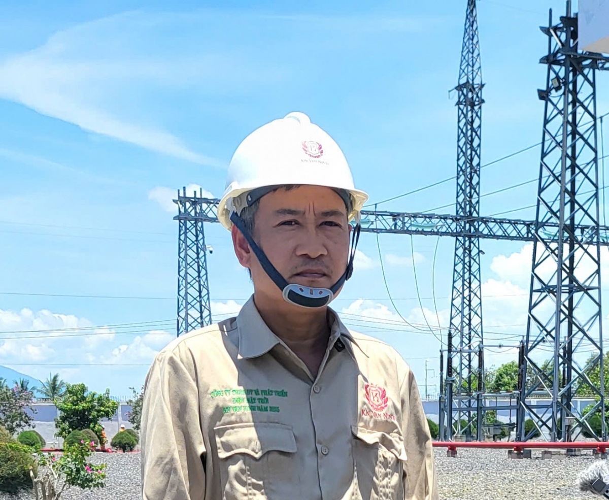 Ông Nguyễn Hoài Đông - Trưởng phòng quản lý điện của các NMĐ mặt trời thuộc Tập đoàn KN-Holding