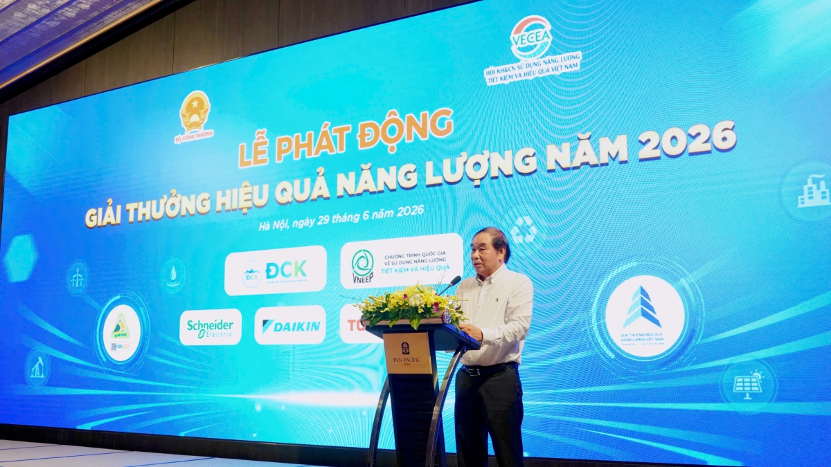 Ông Nguyễn Đình Hiệp - Chủ tịch Hội KH&amp;CN sử dụng năng lượng TK&amp;HQ Việt Nam (VECEA)