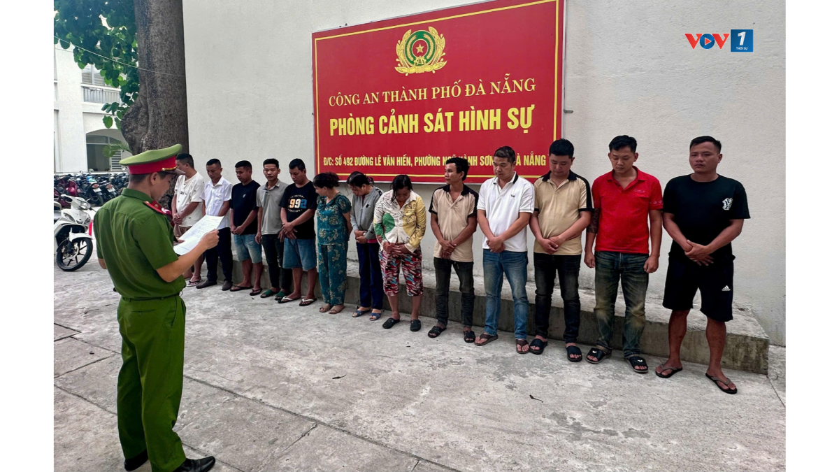 Các đối tượng bị tạm giữ trong chuyên án.