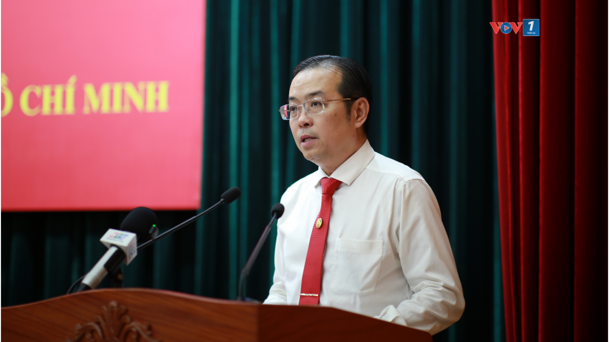 Ông Lê Văn Minh phát biểu nhận nhiệm vụ