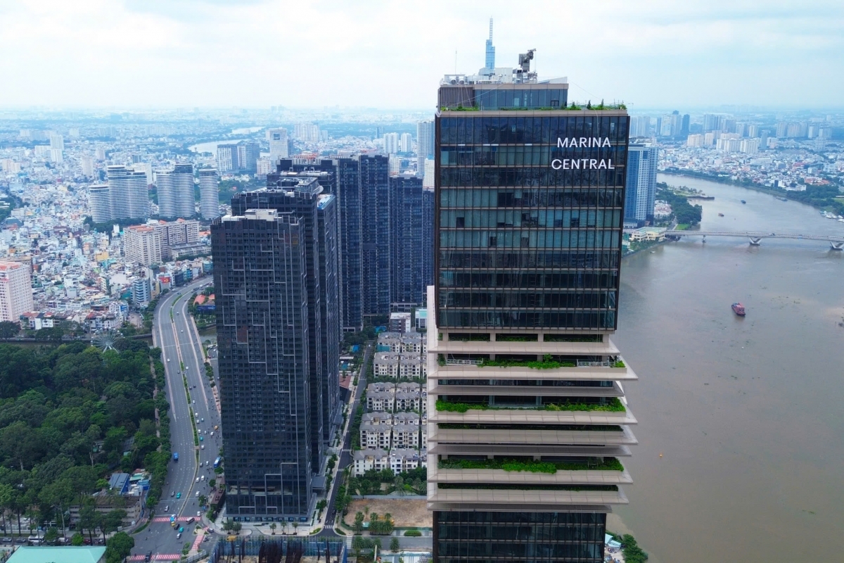 Tòa nhà Trung tâm Tài chính quốc tế Sài Gòn Marina - công trình đánh dấu cột mốc quan trọng trong chiến lược phát triển trung tâm tài chính quốc tế của Việt Nam.