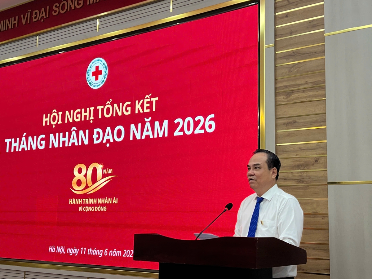 Ông Vũ Thanh Lưu, Phó Chủ tịch Trung ương Hội Chữ thập đỏ Việt Nam