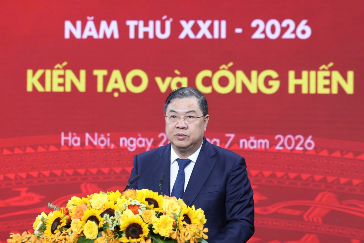 Ông Phạm Gia Túc - Ủy viên Bộ Chính trị, Phó Thủ tướng Thường trực Chính phủ phát biểu tại sự kiện.