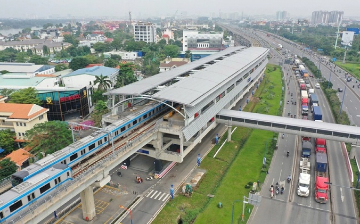 Tuyến metro Bến Thành - Suối Tiên. Ảnh: Quỳnh Trần