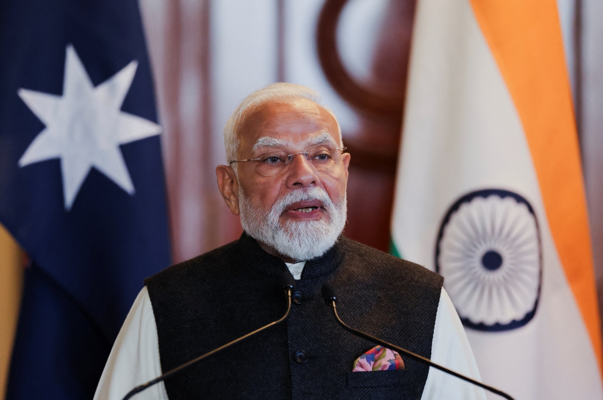 Thủ tướng Ấn Độ Narendra Modi thăm Australia. Ảnh Reuters