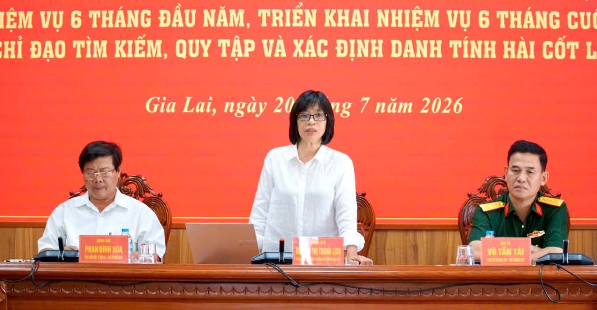 Bà Nguyễn Thị Thanh Lịch - Phó Chủ tịch UBND tỉnh, Trưởng ban chỉ đạo 515 tỉnh Gia Lai yêu cầu các địa phương, đơn vị triển khai chiến dịch với quyết tâm cao nhất.