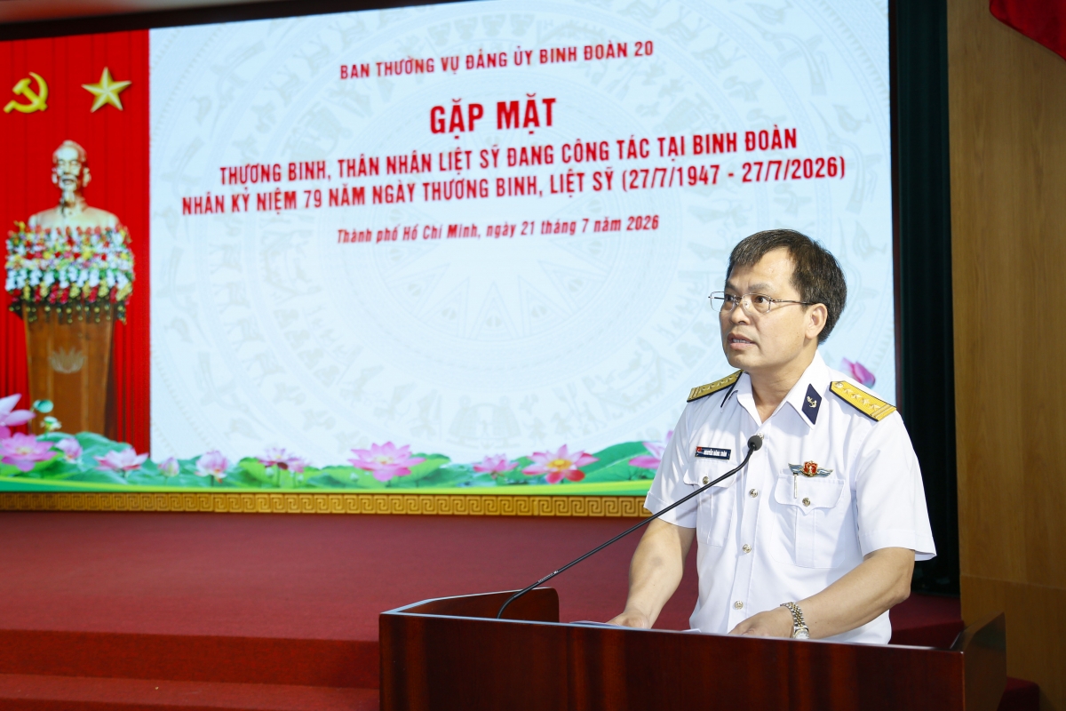 Đại tá Nguyễn Năng Toàn phát biểu.